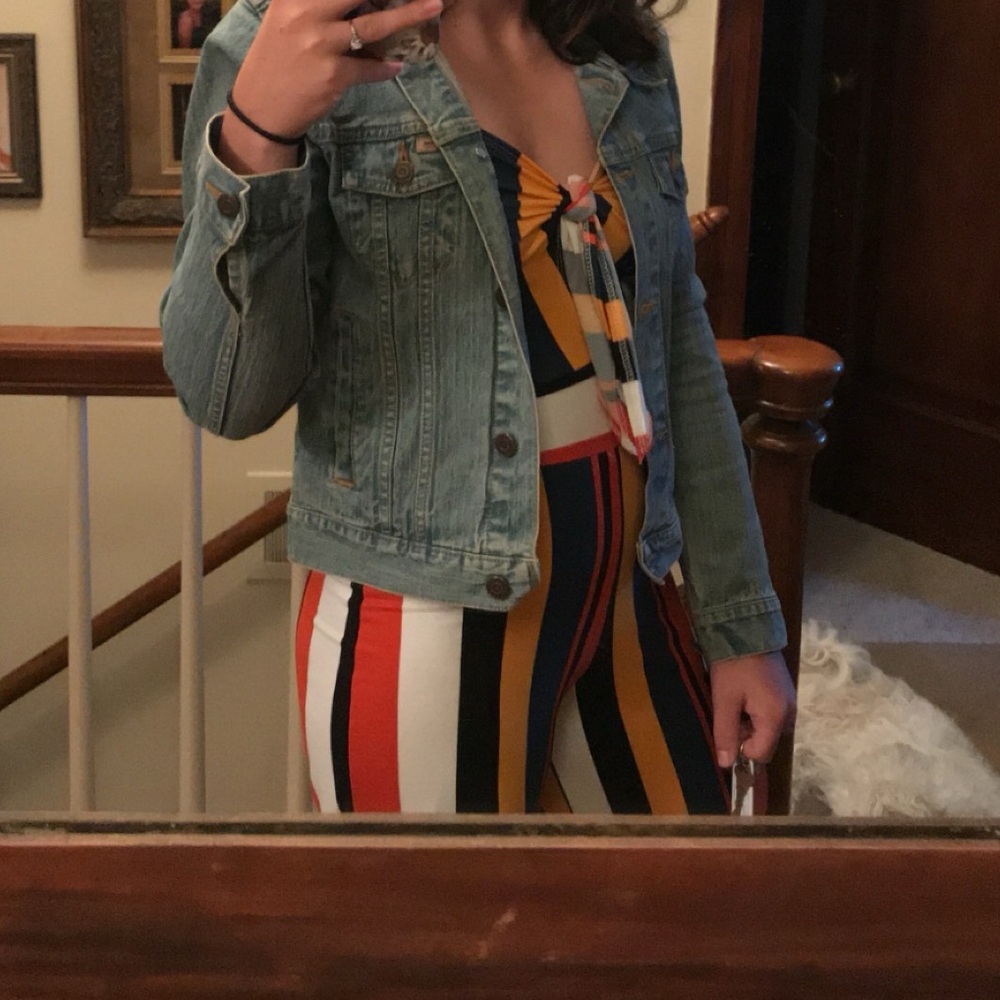 Striped romper